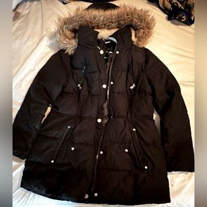 A.N.A. Puffer coat with adjustable waist XL MID length black